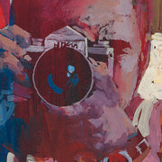 Collage - Woman, Bullseye, Cities - Michael Johnson, Artist Signed Limited Edition Giclée Print