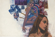 Collage - Woman, Bullseye, Cities - Michael Johnson, Original artwork, 1965