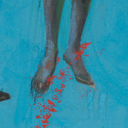 Bloody Sunrise on Turquoise - Renato Fratini, Giclée Print