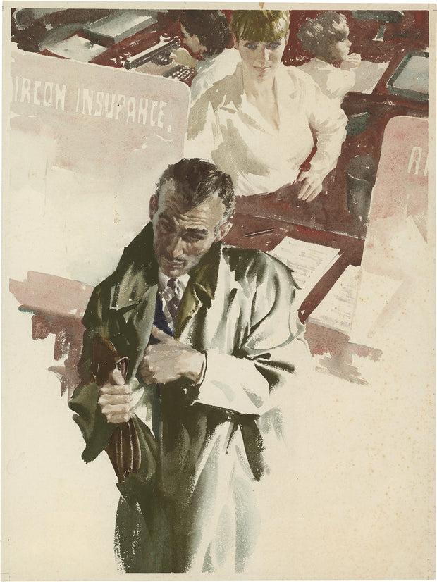 Insurance - Walter Wyles, Original artwork, 1969
