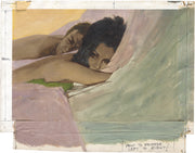 Man and Woman in Bed - Harry Zelinski, Original artwork, 1960s