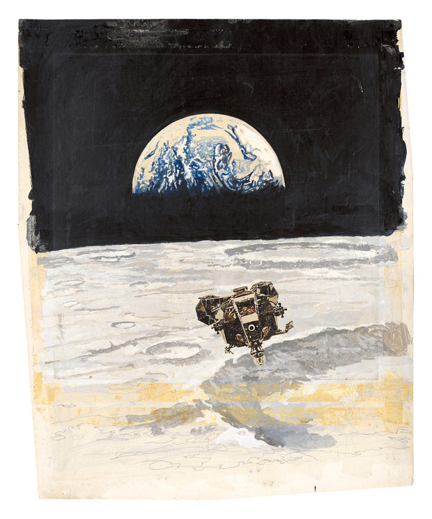 Moon Landing, Weekend Telegraph - Brian Sanders, Original Artwork, 1969