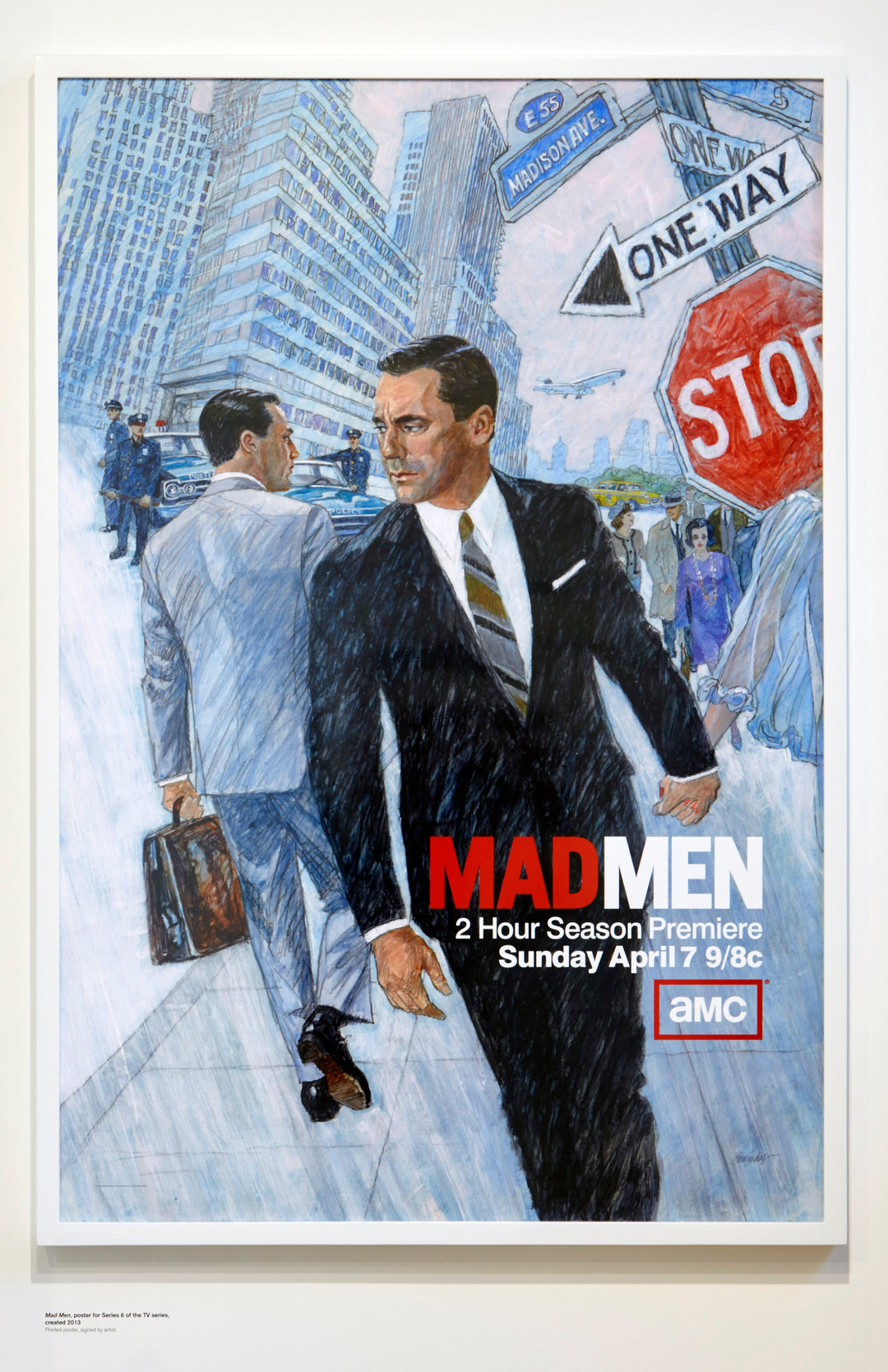 Mad Men Series 6 of the TV series poster - Brian Sanders, FRAMED