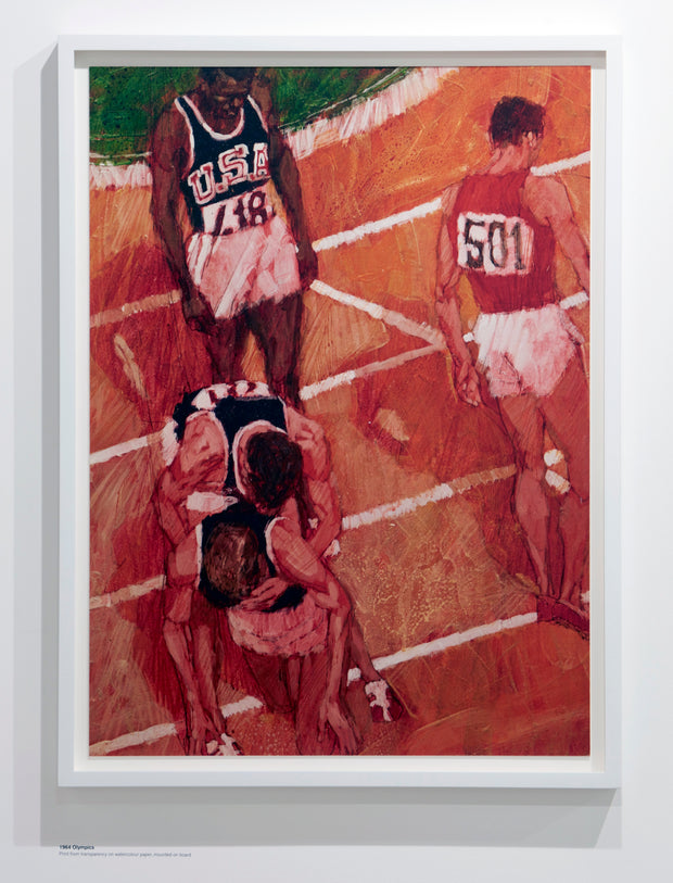1964 Olympics 01 - Brian Sanders, FRAMED Artist Signed Limited Edition Giclée Print