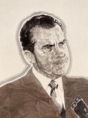 Richard Nixon, Portrait for NOVA Magazine - Brian Sanders, Original, 1970